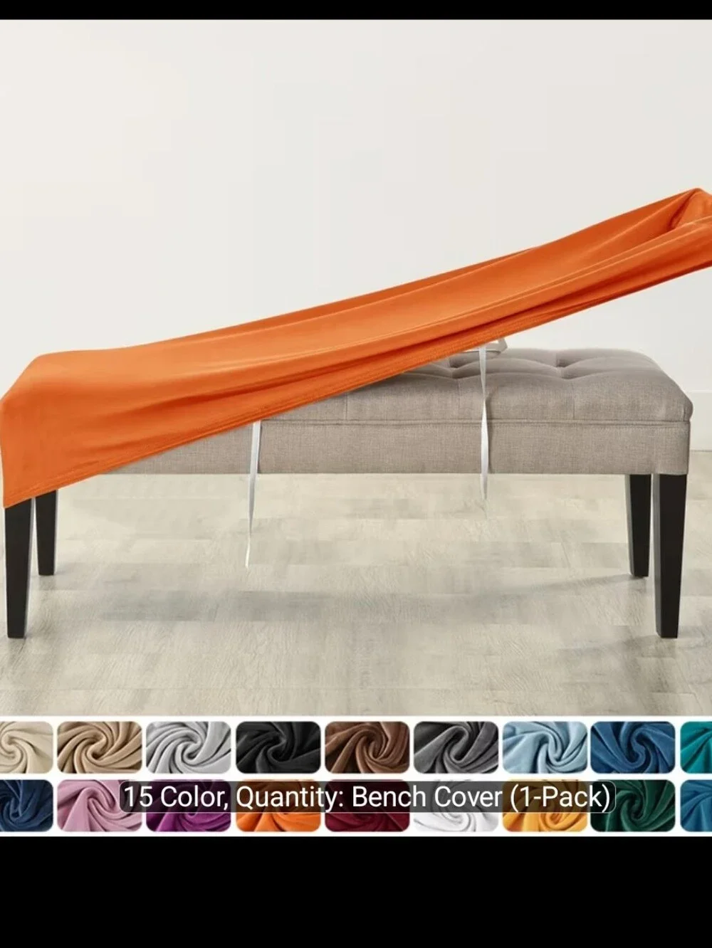 NEW! Bench Seat Cover Velvet Large